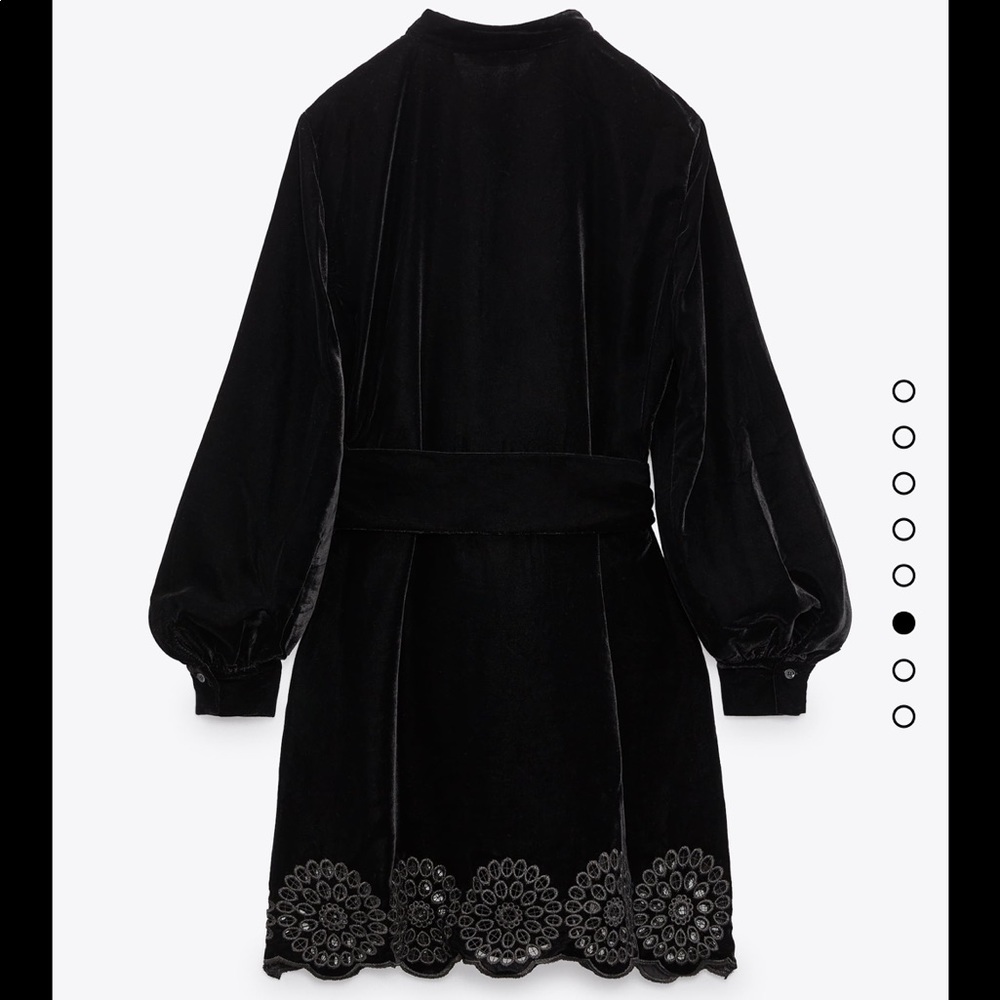 ♥️ ZARA NWT Velvet mini dress XS - Picture 3 of 5